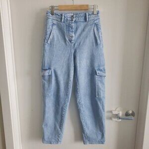 Wilfred Free Blue Modern Cargo Jeans Pants Size 2